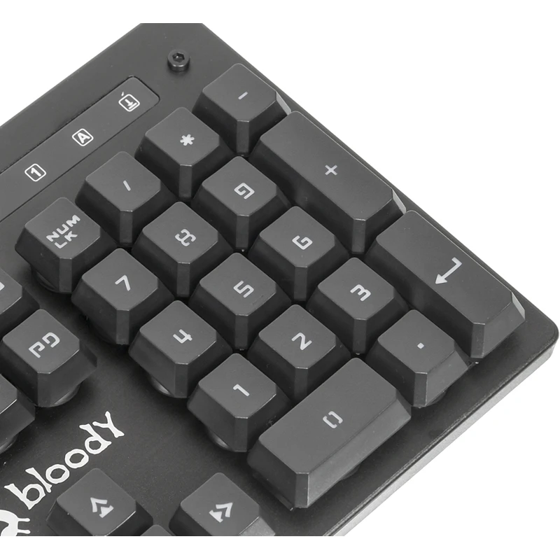 Клавиатура A4 Bloody B160N черный USB for gamer LED