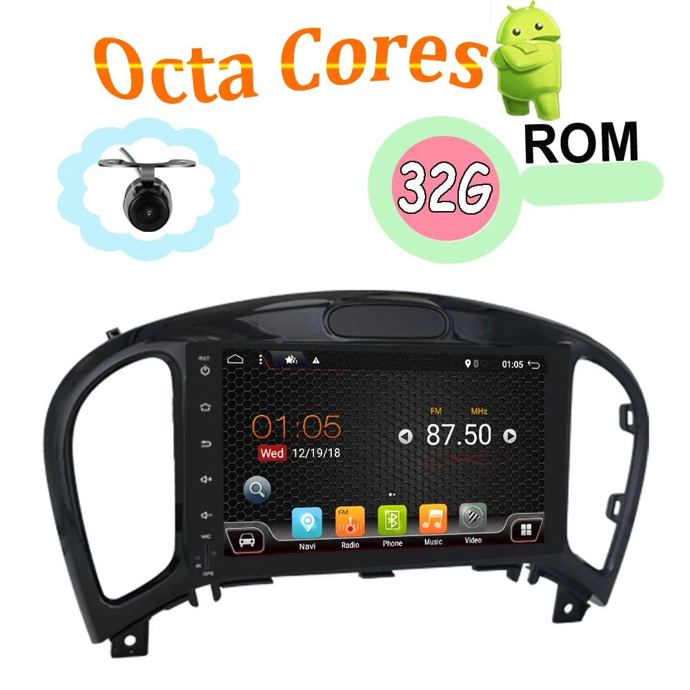 Discount 8 Core 2Din Android 9.0 Car Multimedia Player 32G For Nissan JUKE 2004-2016 Car Audio Stereo Radio Car Radio Player Audio Stereo 0