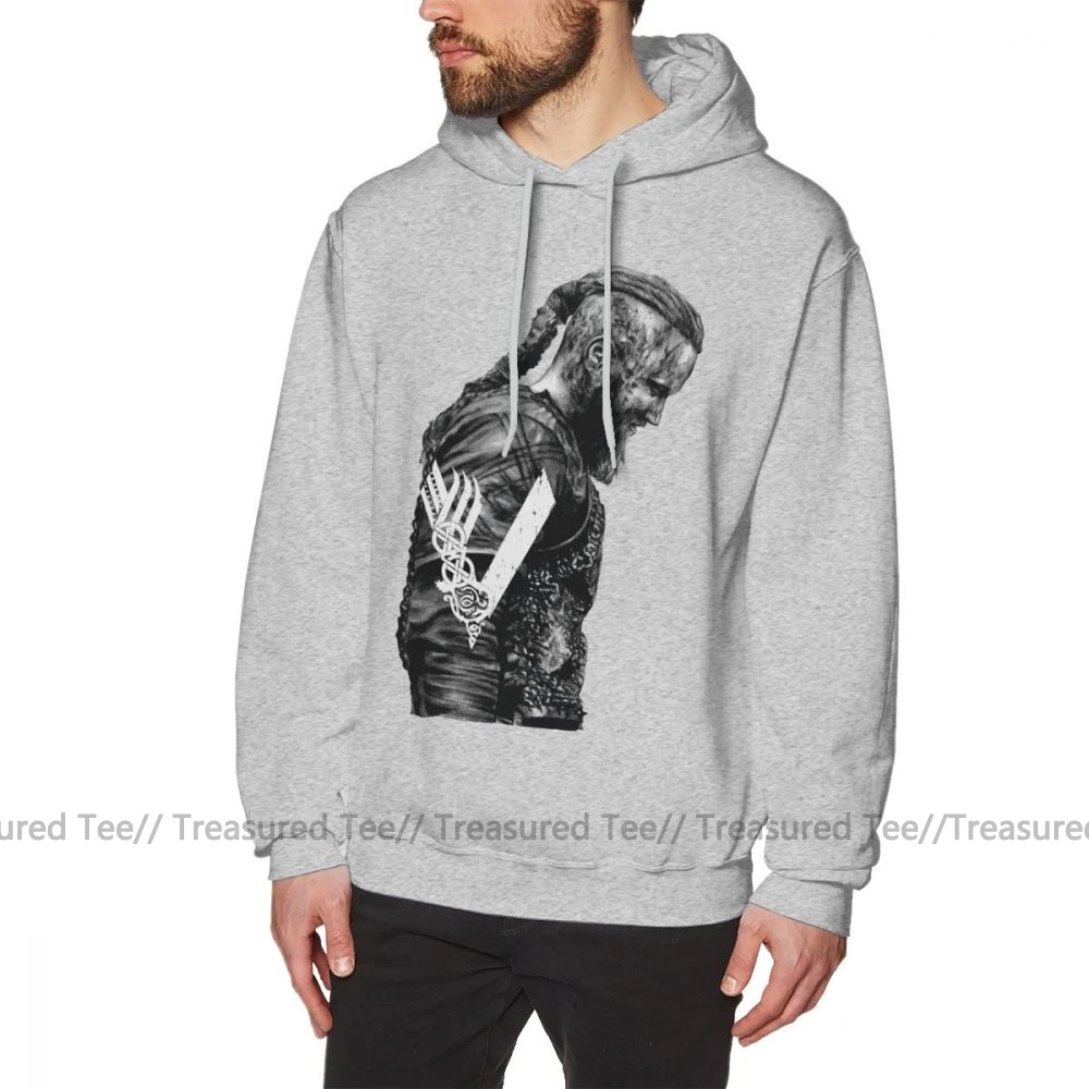 Ragnar Lothbrok Толстовка KING RAGNAR LOTHBROK Толстовка Vikings уличная Мужская толстовка длинная стильная толстовка с капюшоном