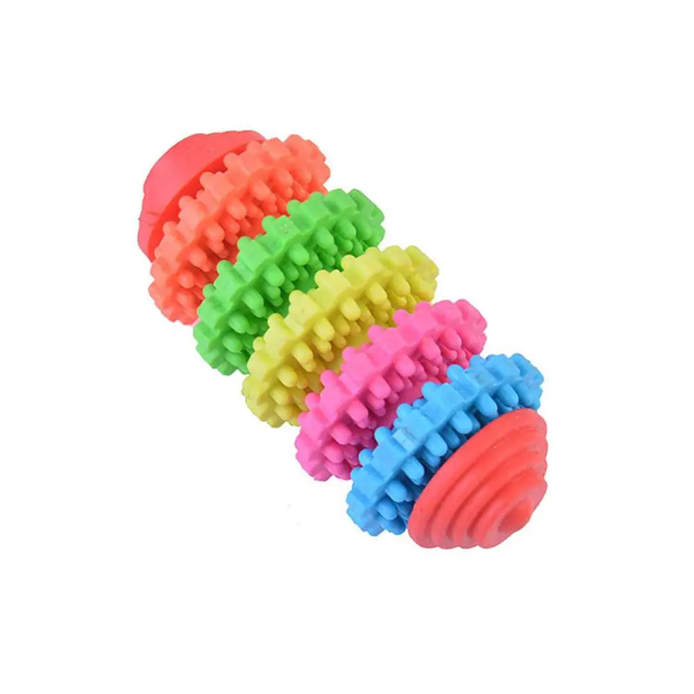 5 color Красочные игрушки для собак, щенков, собак для зубов Прорезывание Зубов, здоровые жевательные игрушки для укуса, 5 стилей, зубчатая форма, резиновые игрушки для собак, прочные приспособления для здоровья, десны - Цвет: 5 color