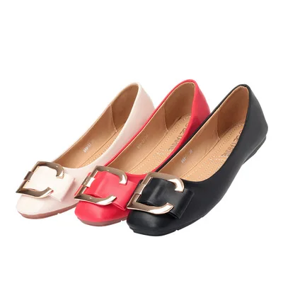 

2019 Spring New Style Korean-style Versatile Pointed Shallow Mouth Shoes Women's Metal Decorative Wire Mesh Red Square Head Soft