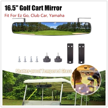

Universal Golf Cart 16.5 inch Rear View Mirror for EZGO Club Car Yamaha,180 Degree Extra Wide Panoramic