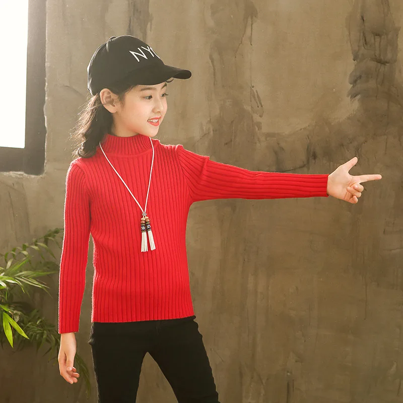 Childrenswear GIRL'S Sweater New Style Korean-style Fall And Winter Clothes GIRL'S Western Style Big Kid Children Autumn Cl