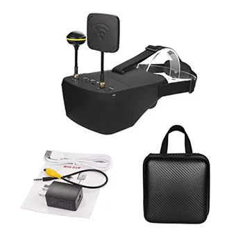 

EV900D FPV Goggles 5 Inch Video Glasses Headset HD DVR 5.8G 40CH Auto Search Diversity Receiver Support TF Card For RC Drone