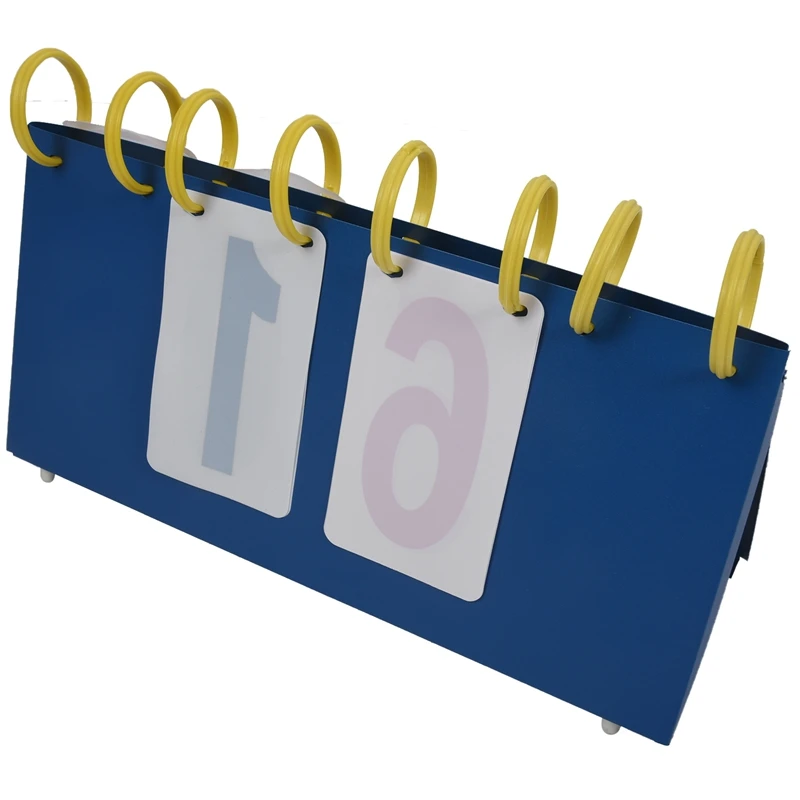 Portable 4 Digit Scoreboard Sports Flip Score Board Basketball Scorer Tennis