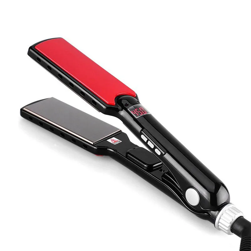 High Temperature Wide Plates Keratin Straightening Styling Tool Professional Hair Straightener Flat Us Plug