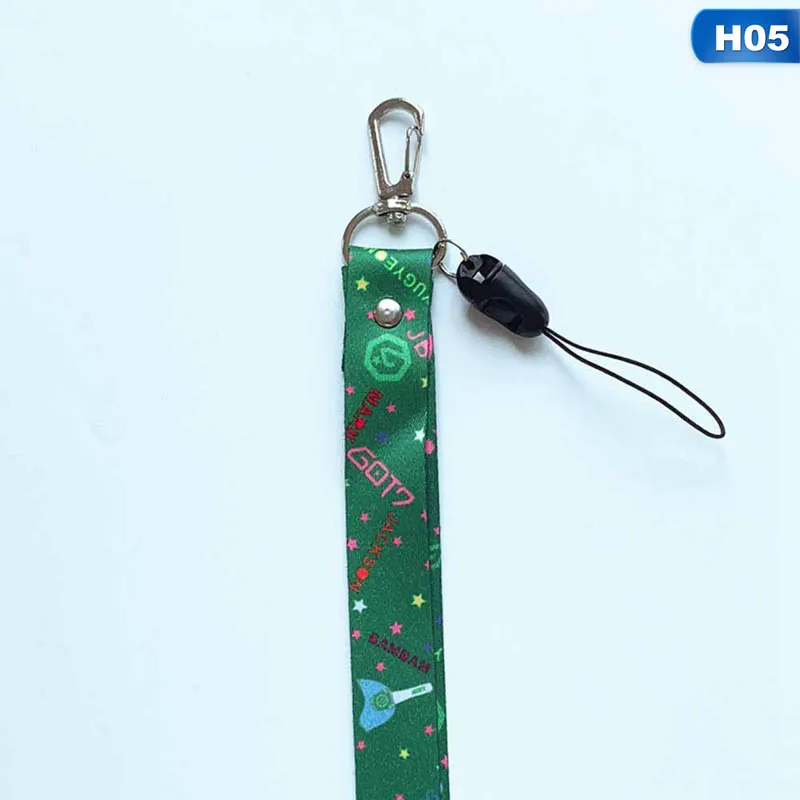 Kpop TWICE Blackpink Got7 Exo телефон Веревка телефон ремень брелок Подвеска Lanyards брелок тот же пункт - Цвет: 05