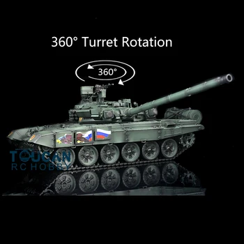 شراءHenglong 1/16 الأخضر TK 6.0S البلاستيك روسيا T90 RTR دبابة مع جهاز للتحكم عن بُعد 3938 واط/360 برج TH13008