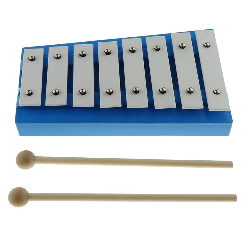8 Note Glockenspiel с 2 деревянными ксилофоном скрипки для меломанов и начинающих улучшать вашу зрительно-моторную координацию