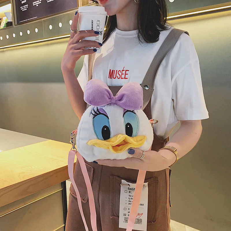 Disney Мультфильм Дональд Дак милая плюшевая сумка кукла через плечо