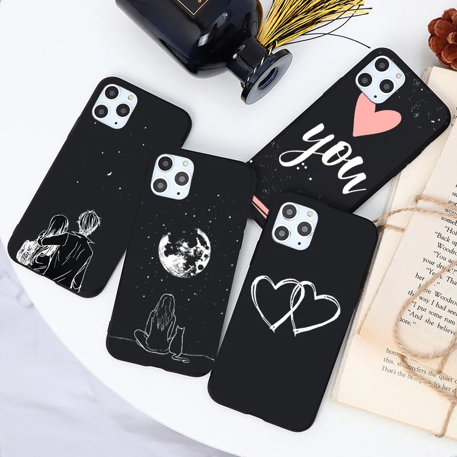 Heart Love Phone Case for IPhone 13 12 11 Pro XS MAX XR 8 7 Plus X 5S SE 2020 Cute Cartoon Shell Cover cover for iphone 13