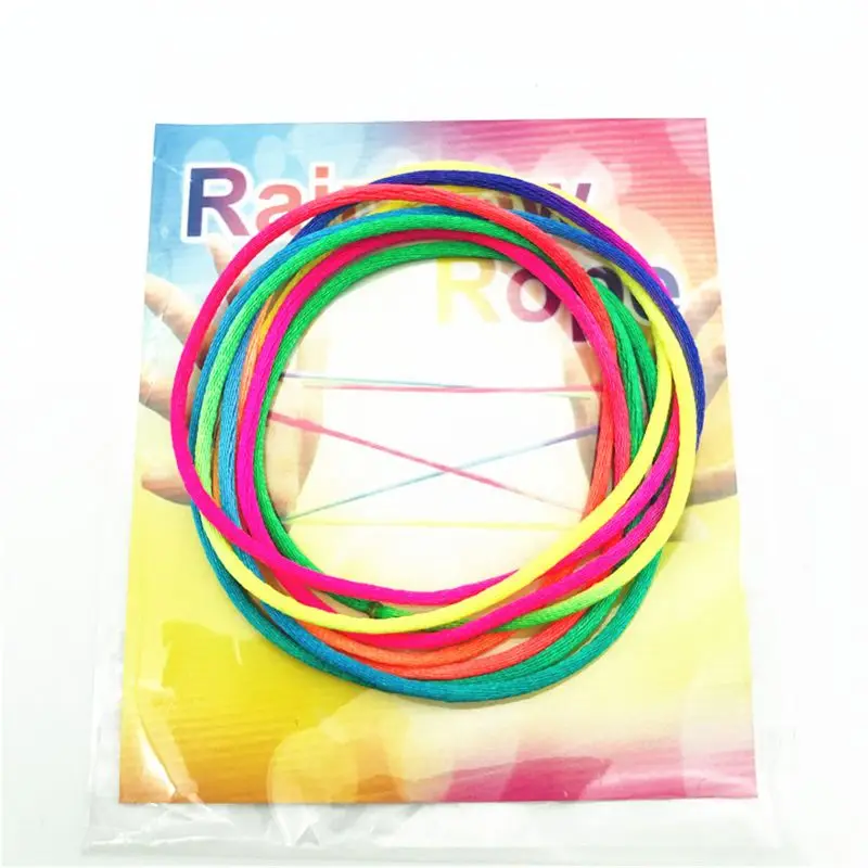 3 шт. дети радуга цвет шарить палец нить веревка струна игра развивающая игрушка