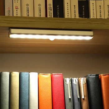

Smart body sensor lamp, USB battery LED, cabinet lamp, wardrobe lamp, wireless light-controlled LED night light