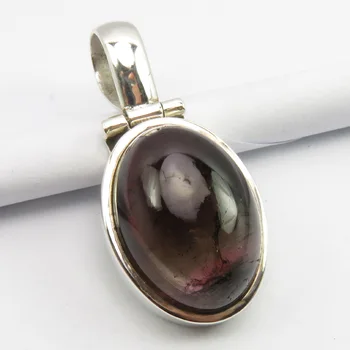 

Tourmaline Necklace Pendant 1.2" Gem Stone Wedding Jewelry