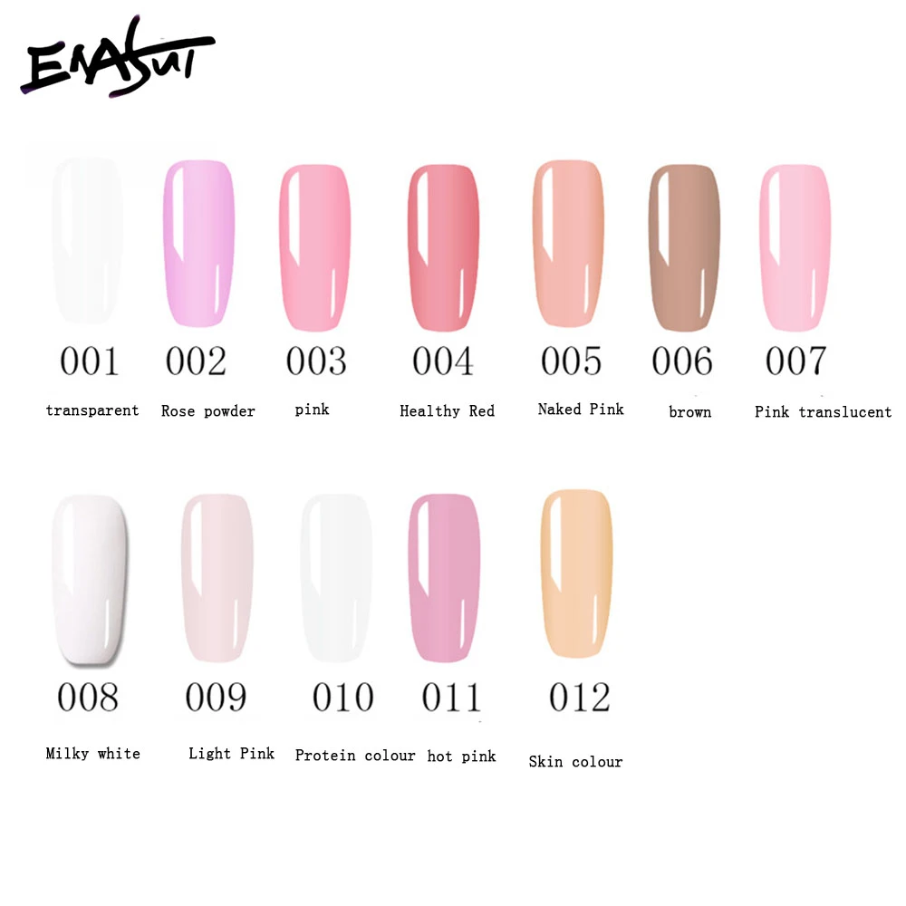 ENASUI 12 Color Quick Dip Nail Starter Kit Enhancement Builder Extension Trial Kit 30ml*12 For Professional Nail Technician