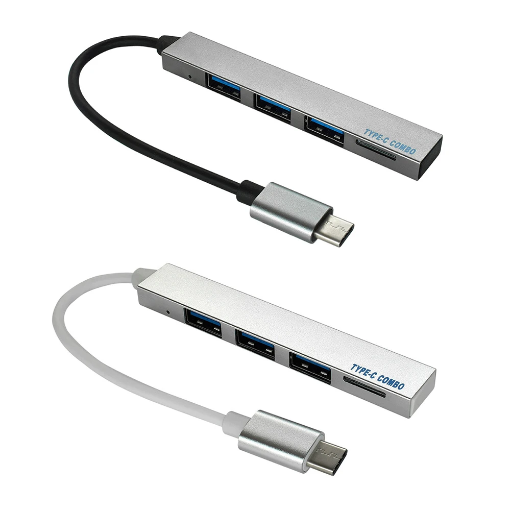 Тип C концентратор 4 порта USB-C USB 2,0 сплиттер конвертер OTG адаптер кабель для Macbook Pro iMac ПК Аксессуары для ноутбуков