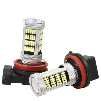 

2pcs New High Power H8 H9 H11 LED Replacement Bulbs Car Fog Lights Daytime Running Lights 12V White Amber Ice Blue DRL Lamps