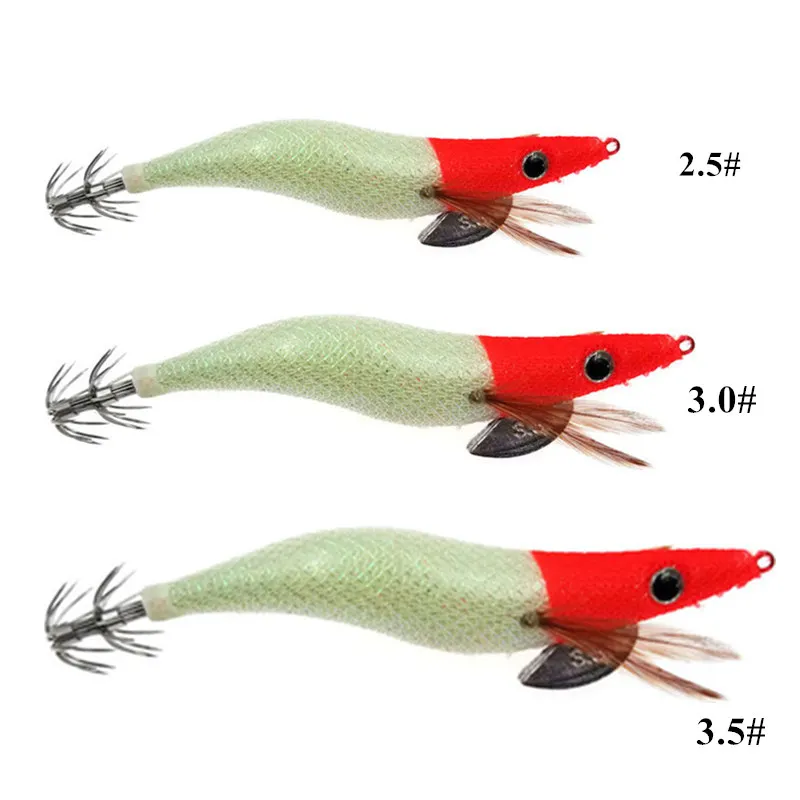 1 шт. светящаяся рыболовная приманка крючок для кальмара модель 2 5 #3 0 # креветки в