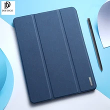 

For Tab S6 Lite Case Trifold Leather Flip Smart Sleep Tablet Sleeve with Pencil Holder Cover For Samsung Tab S7 FE S7+ Dux Ducis