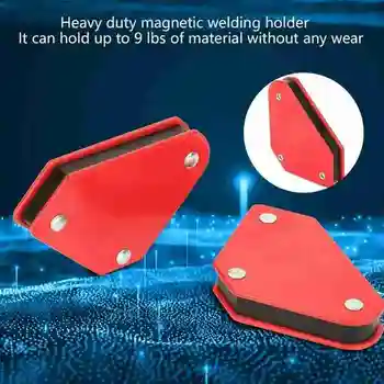 

1pc Welding Magnetic Holder Strong Magnet 3 Angle Arrow Tool Positioner Power Welder Locator Soldering D3Q0