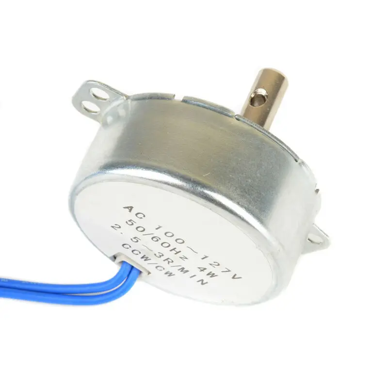 

1pcs Stock Synchron Motor Torque AC100-127V 2.5-3RPM/Min Metal Plastic Accessory