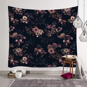 

Tropical Plant Tapestry Wall Flower Palm Cute Kitten Vintage Floral Animal Wall Tapestry Home Decor Painting Wall Blanket Tapiz