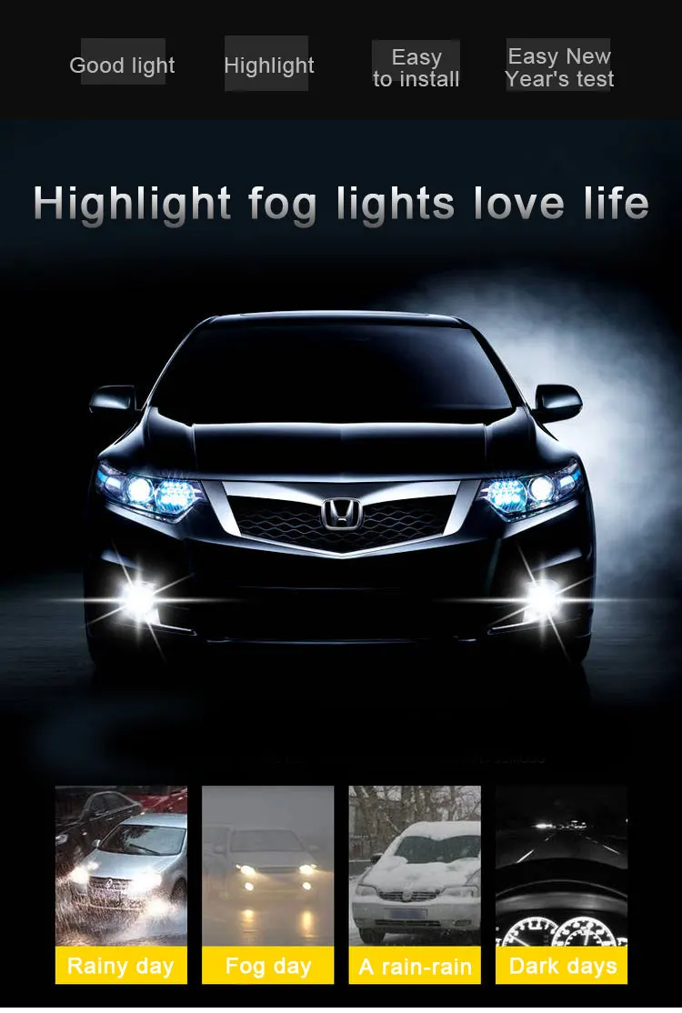 2 шт. автомобиль H7 led 9H3 H1 H4 H11 H15 9006 P13W Противотуманные фары дневного света лампы поворот Парковка лампы 12V