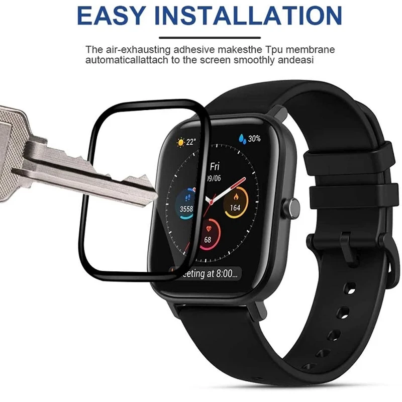 3D Curved Protective Film For Huami Amazfit GTS Screen Protector