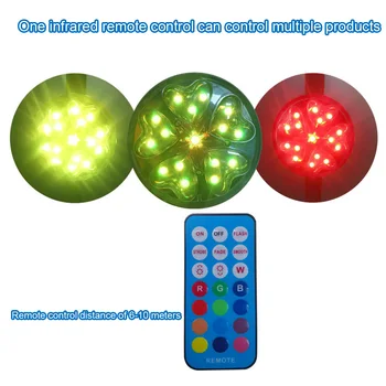 

2pcs Underwater Light Easy Install Waterproof Magnetic Heart Shaped Swimming Pool RGB LED Color Changing Small Remote Control