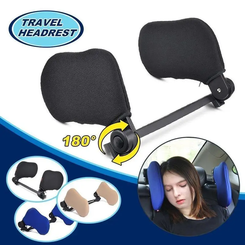 

Adjustiable Car Seat Headrest Pillow Head Support Rest Nap Sleep Side Cushion For Kids And Adults