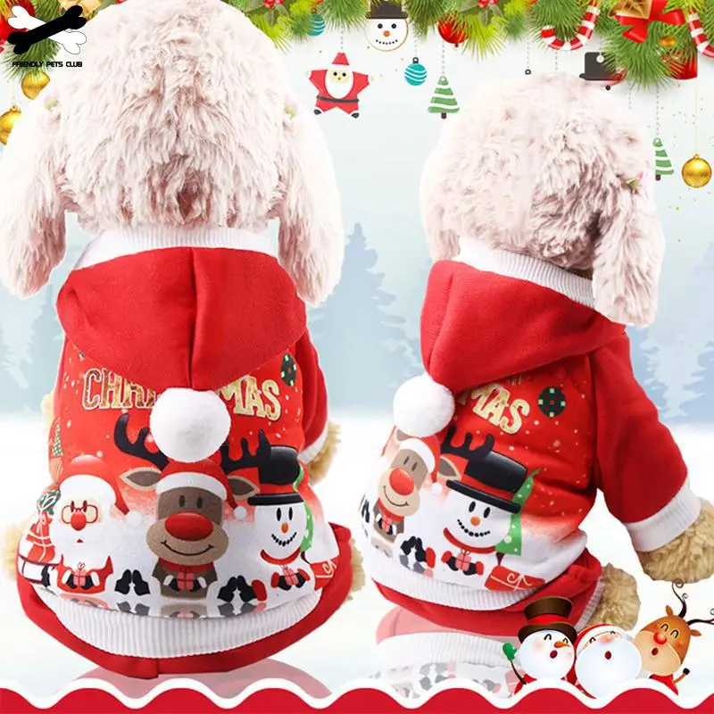 

Christmas Dog Clothes Red Coat Pattern Dog Pet Dog Tree Winter Christmas Clothes Cute Coat Winter Autumn 28