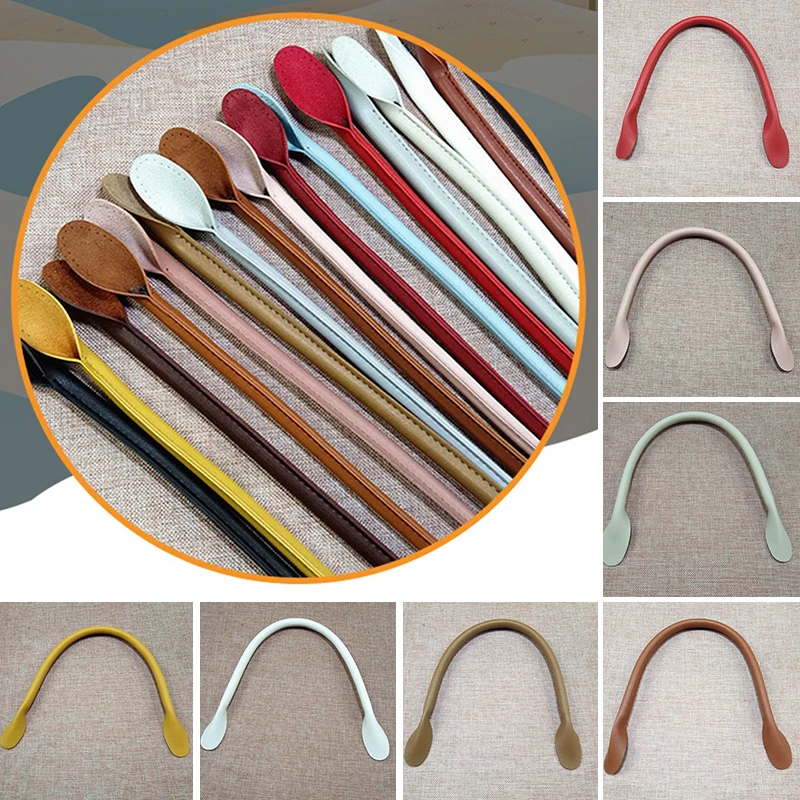 1 пара PU Сумка ремень сумка новые круглые уши DIY кошелек сплошной цвет ручки Obag