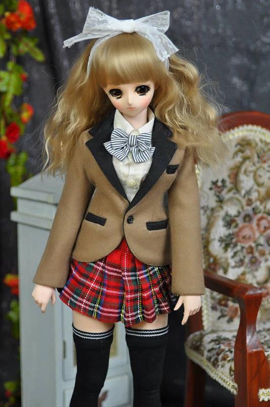 1/3 масштаб, BJD, кукольная одежда, костюм, пальто+ рубашка+ юбка для BJD/SD аксессуары SD13 DD. В комплект не входят кукла, обувь, парик и другие A0927