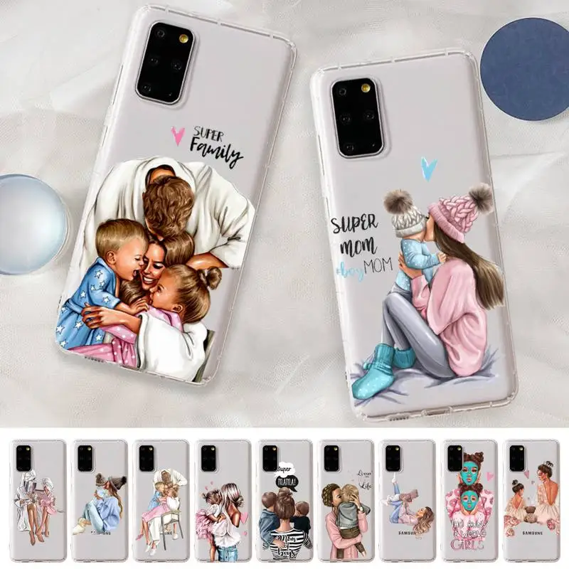 Чехол для телефона Samsung A 51 30s 71 21s 70 10 31 30 52 12 40 S20 21 plus lite UlTRA с надписью Super Mom Girl Boy Baby |