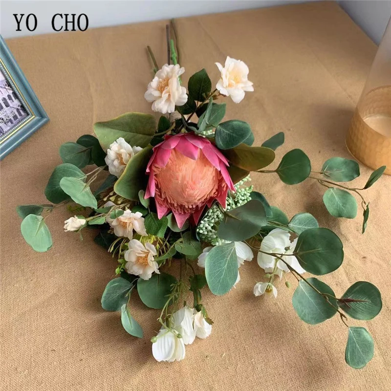 Йо Чо Свадебный букет невесты сестры держа Букет из искусственных цветов розы монарх цветок симы Азалия свадебный букет