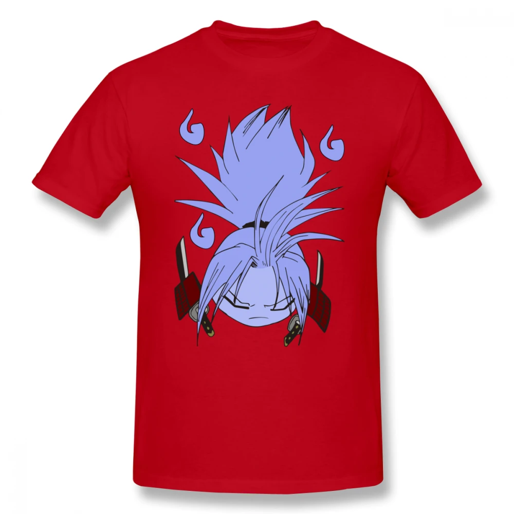 Midnite Star Shaman King amidamaru Guardian ghost Футболка мужская летняя футболка хлопковая Футболка с забавным принтом и рукавами большая футболка - Цвет: red