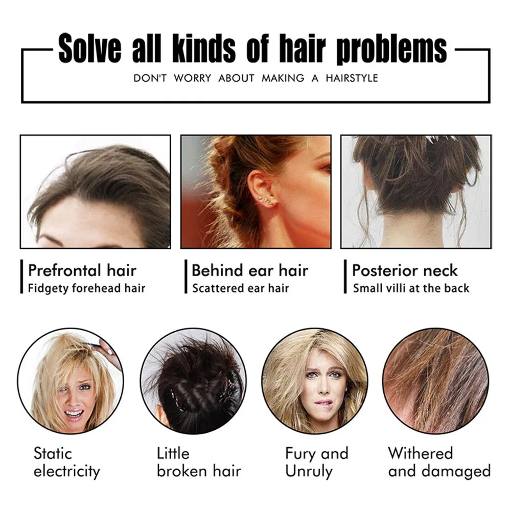 2020 New Flash Moment Broken Hair Artifact Liquid Anti-Hair Hair Styling Hair Stick Fixed Shape Broken Hair Finishing Rod 15ml (9)