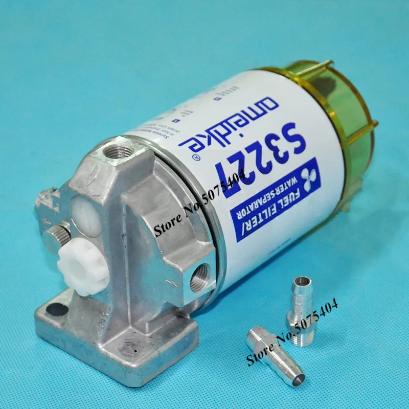 S3227 Outboard Marine Boat Fuel Filter Diesel Fuel Water Separator filter Assembly Marine Engine Boat 10 Micron 320R-RAC-01