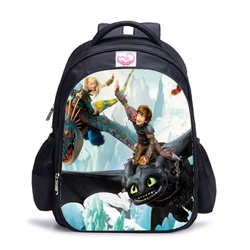 

16 Inch Catoon How to Train Your Dragon Children School Bags Orthopedic Backpack Kids School Boys Girls Mochila Infantil Bags