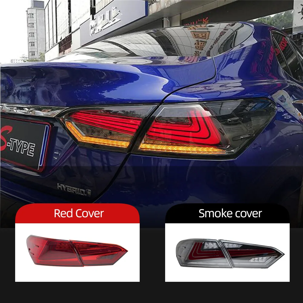 Автостайлинг 1 пара для Toyota Camry 2018 2019 2020 задние фонари светодиодная задняя лампа DRL