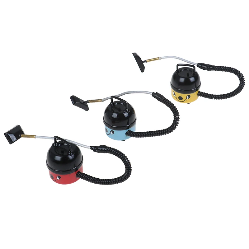1PCS Vacuum Cleaner Black and Blue 1/12 Dollhouse Miniature Accessory Baby Toys 5