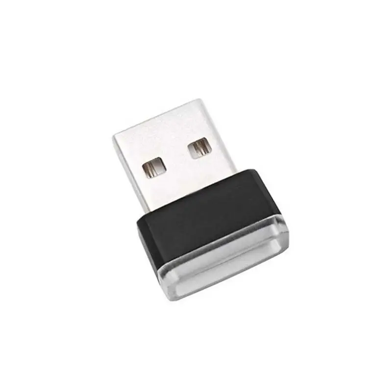 2 шт. светодиодный светильник для автомобиля, авто интерьер, USB атмосферный свет, украшение, аварийная лампа, авто USB светильник, штекер, рассеянный декор, светильник ing W1K0