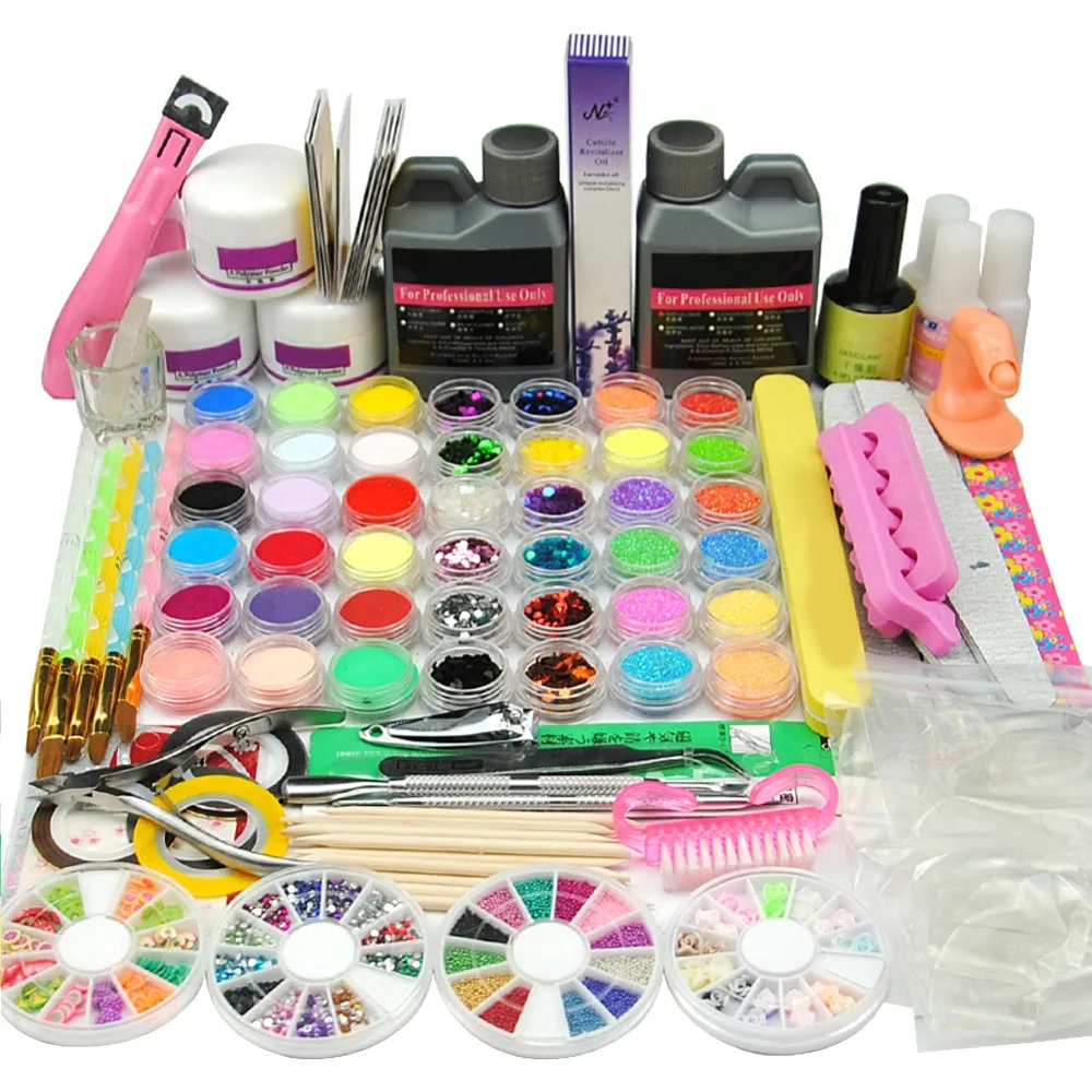 Acrylic Powder Acrylic 120ML Set For Manicure Nail Extension Set Manicure Set Tools For Manicure Nail Glitter Tools For Manicure