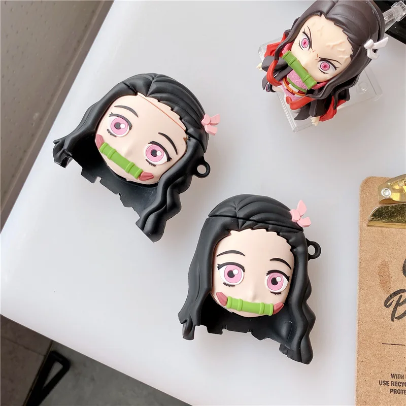 3D Cartoon Anime Girl Auricolare Cover Per Air Pod 1 2 3 Pro Custodia Cuffie Auricolari Custodia Di Ricarica Wireless Per Airpods 2 Pro Case