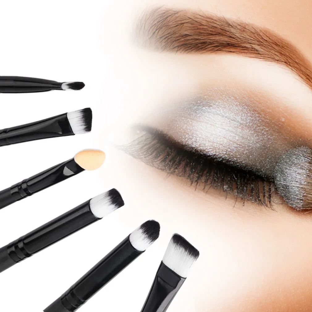 New 6PCS Makeup Eye Brushes Set Eyeliner Eye Shadow eyeshadow Blending Pencil Brush Hot Selling Big Sale
