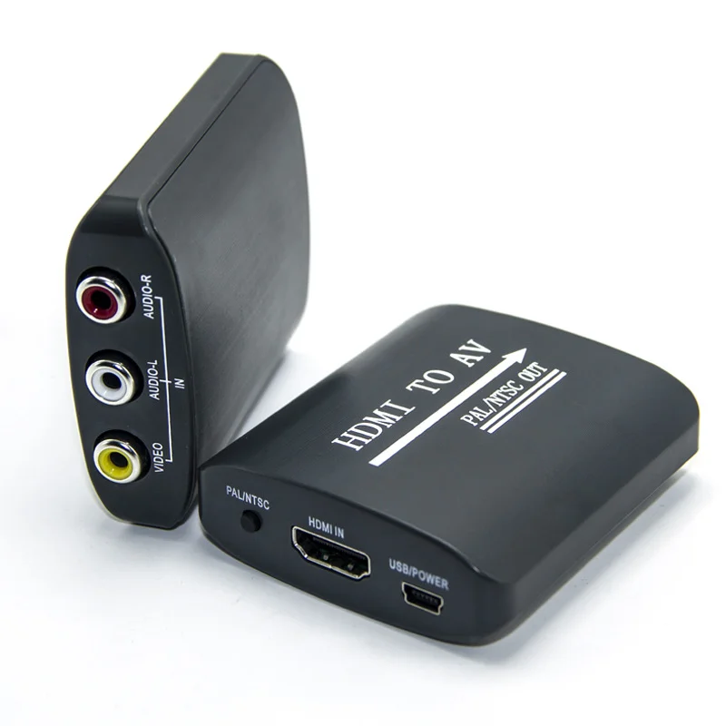 Mini HD 1080P AV преобразователь видеосигнала HDMI адаптер с кабелем для ТВ