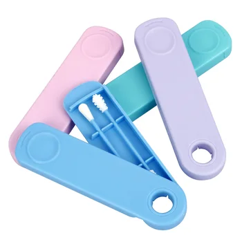 

2Pcs/box Reusable Cotton Swab Ear Cleansing Cosmetic Silicone Buds Swabs Sticks for Cleaning Makeup Touch-Ups Double-headed