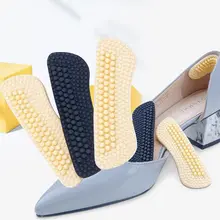 New1 пара 4D каблук обувные наклейки стельки для Для женщин каблук ультра-тонкий протектор силикагель массаж внутренние накладки Self-клейкие вставки