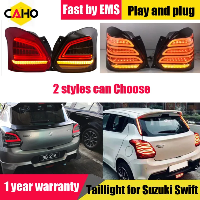 Автомобильный светодиодный задний фонарь для Suzuki Swift 2017 2018 2019 2020 противотуманный