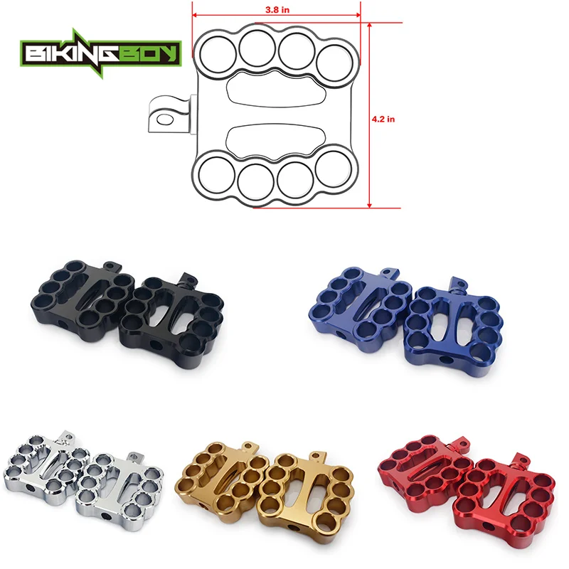 BIKINGBOY широкие толстые подножки опоры для ног FXD FXDL FXR FXRS FXRT FXRD FXLR Super Glide FXDC Fatboy XLH XLX XLR родстер nightster XLS